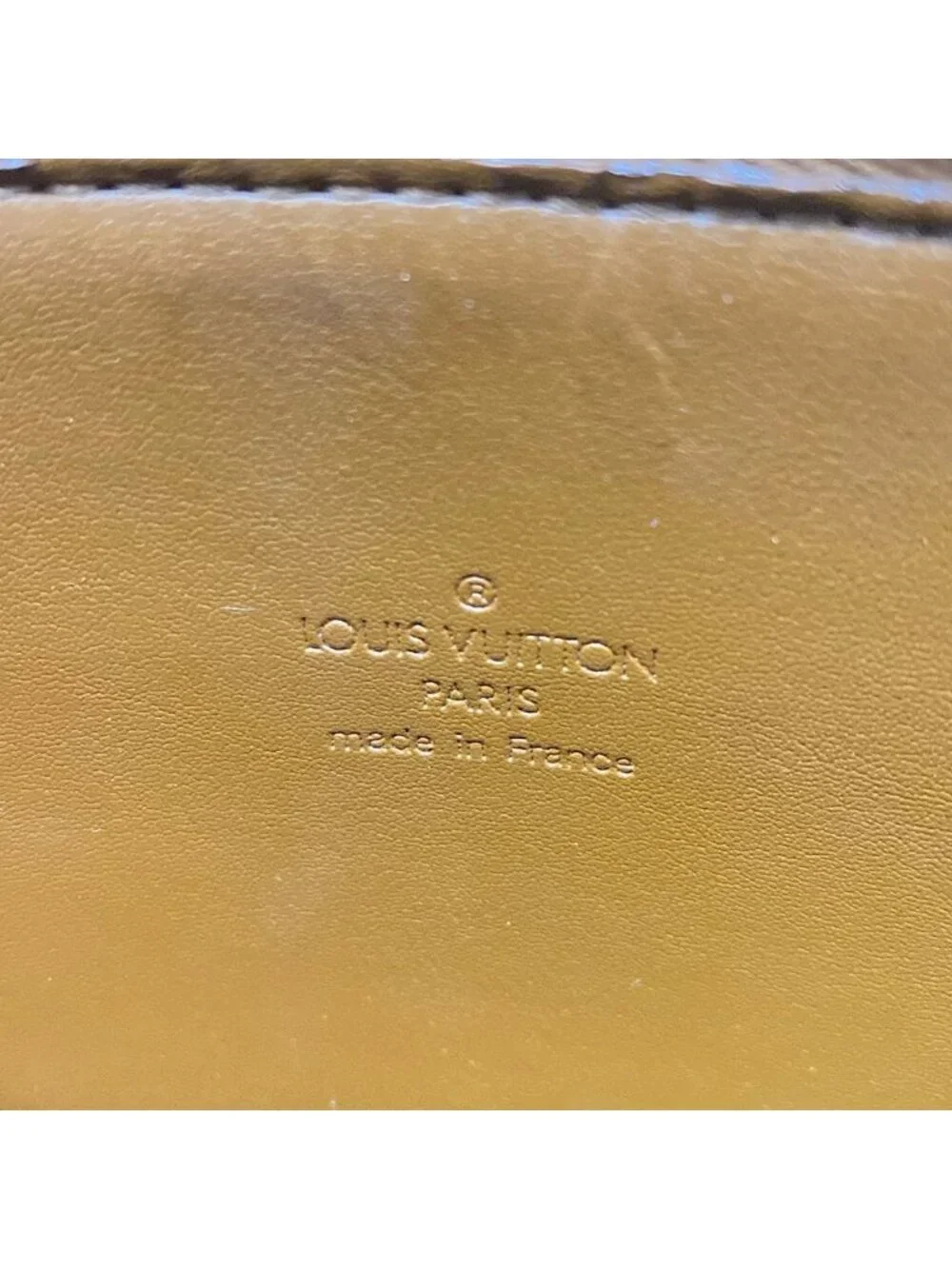 Louis Vuitton Shoulder Bag Monogram Vernis Blanc Leather